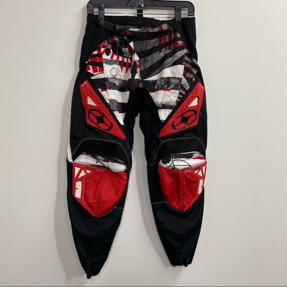 nofean Other - Nofean Racing Driving Pants Padded Black Red White